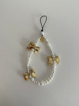 【MADE】Metallic Luster Bow Phone Charm
