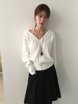 Halter V knit