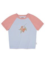 フィッシングミックスラグランクロップTシャツ [SKY]