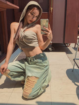 Dura Yellow Demi Denim Pants