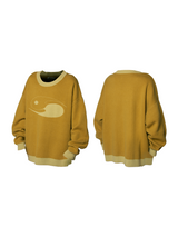RELABEL 24AW Chrysalis Silence Logo Transformation Tai Chi Silhouette Wool Sweater