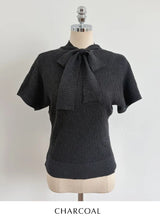 Landy Two-Way Ribbon Tie Ribbed Knit