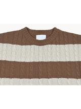 LMN ブティルーズフィットツイストドーナッツクラッカーニットウェア(4 colors)