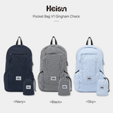 Compact PocketBag V1 Gingham Check Black