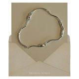 Sea of Youth, silver bracelet_March Birthstone