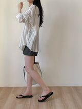 Block Stripe Loose Fit Shirt