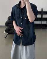Weron Regular Denim Short Sleeve Shirt