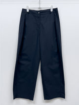 Curved Cotton Barrel Pants