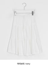 Tane Tiered Layered Midi Skirt