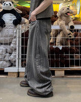 Randy Striped Washed Curved Denim