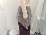 Misty Checkered Layered Skirt