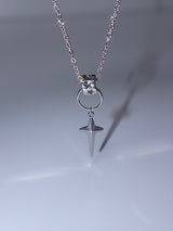 black wave ring star necklace