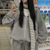 [BELLIDE MADE] ユニークバックレイズドピグメント ツーウェイジップアップパーカー