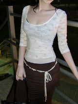 Vintage Rosy Lace T