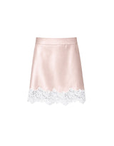 [PRE- FALL] Lumi Lace Satin A-Line Skirt Soft Pink
