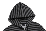 In The Nineties Stripe Hooded Zip-Up