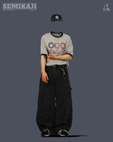 AP WORK DAMAGE COTTON WIDE PANTS