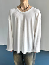 Module ベーシックワッフル Uniqlo ロングスリーブ 4C
