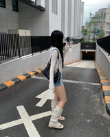 リネン フリップフロップ ブーツ