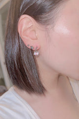 Simple heart earring set (3pcs set)