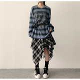 ENK Hip Street Dangara Ribbed Long Sleeve T-shirt