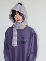 LUCKY SWEATSHIRT (DUST PURPLE)