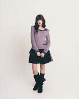 sailor stripe top / grape