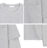 Tia Pocket Layered Long Sleeve Tee