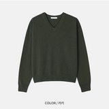 ステディ クロップ Vネック ニット(6color)