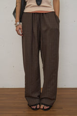 Under Lace Banding Pants (Brown)