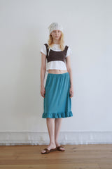 Aile frill skirt_teal