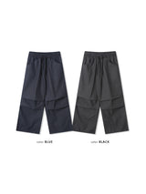 ストライプワークバンディングパンツ 2色