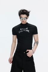 Ribbed Logo T-Shirt
