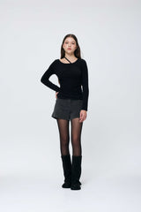  SILEN CORDUROY MICRO PANTS / CHARCOAL