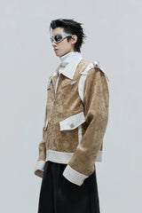 Silk Velvet Contrast Pocket Jacket