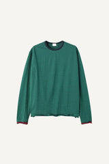 Color matching stripe long sleeve