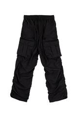 パッディドポケットシャーリングパンツ (BLACK)