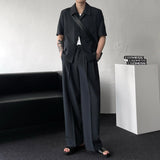 CR Clock Two-Tuck Wide Pants (2 colors)