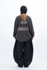 トライアングルピグメント長袖Tシャツ