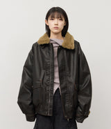 Landed Fur Leather Jacket