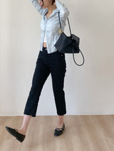 Slit Ankle Length Capri Pants