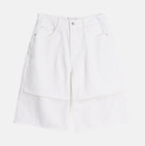 Lowd Adjust Wide Denim Bermuda Pants