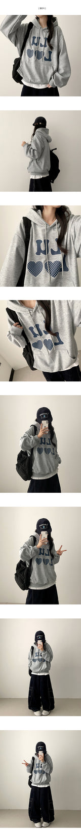 JUVE DOT PRINTING Oversized Fit Hoodie