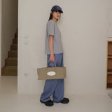 Beige Nylon Tote Bag