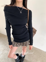 Leopard Pleated Cake Mini Skirt
