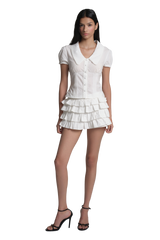 Milk jam bakery blouse, White