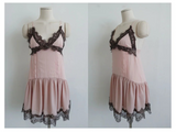 PINKBOM BLUSH LACE MINI DRESS