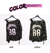 camo 88 one-shoulder T (2color)