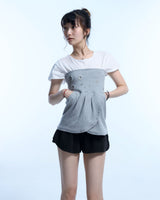 Eyelet 2 - Way Wrap Skirt - Gray