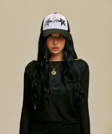 ANIMAL STAR MESH CAP_BK